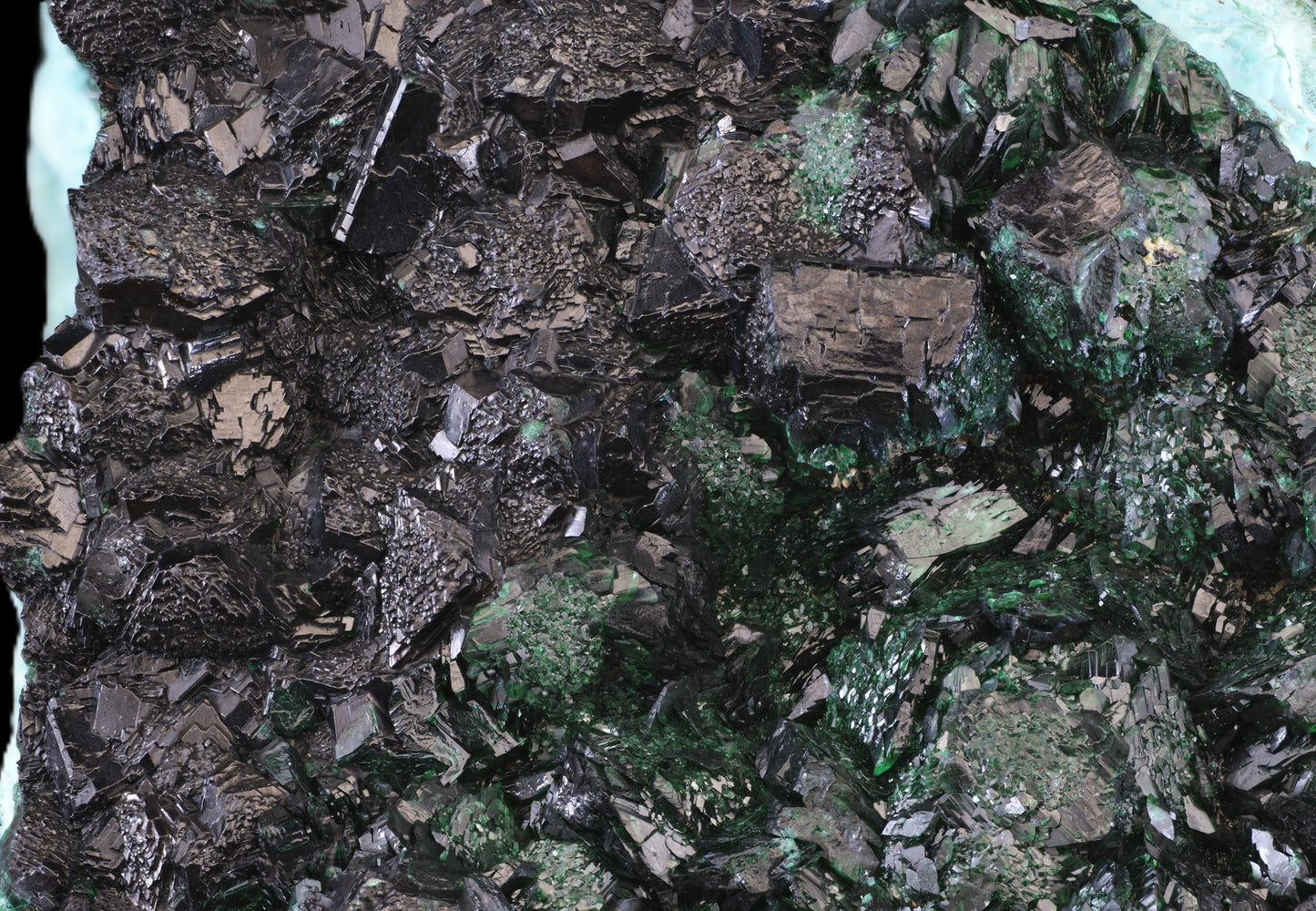 Malachite (Primary and as Ps. After Cuprite) and Chrysocolla