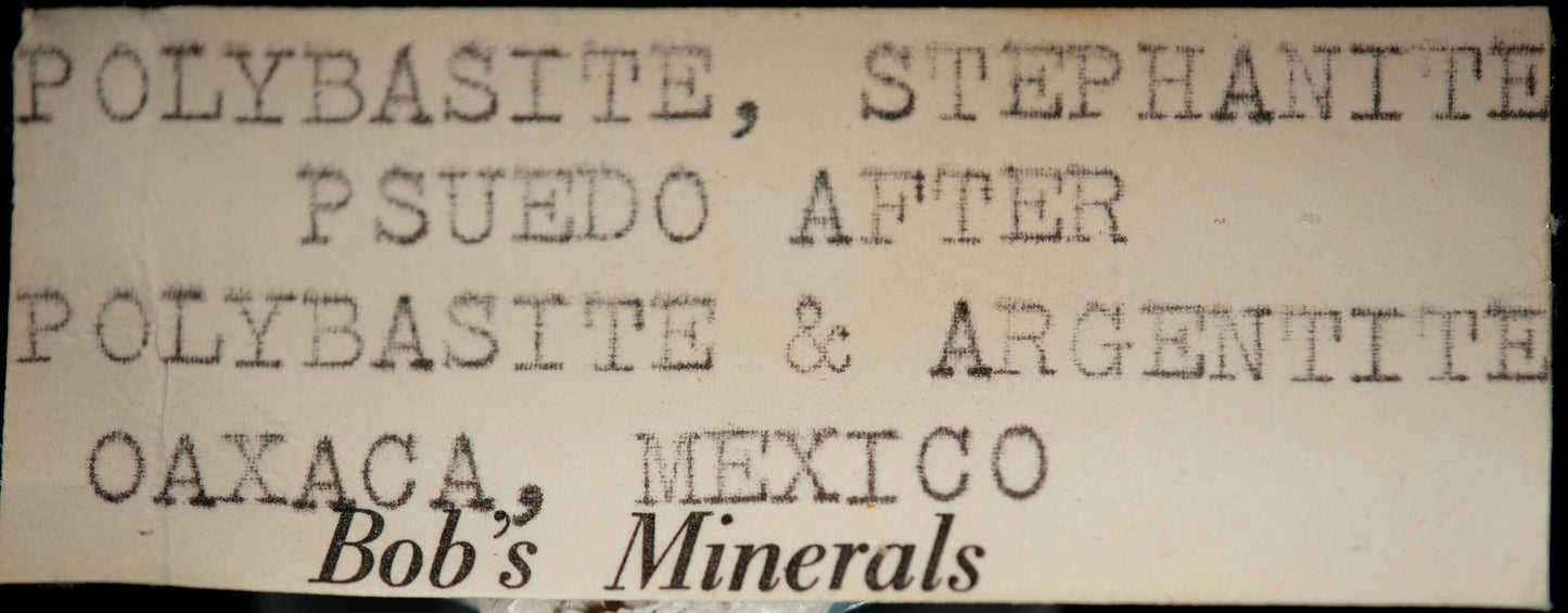 Wire Silver with Polybasite & Stephanite Ps. after Polybasite & Argentite