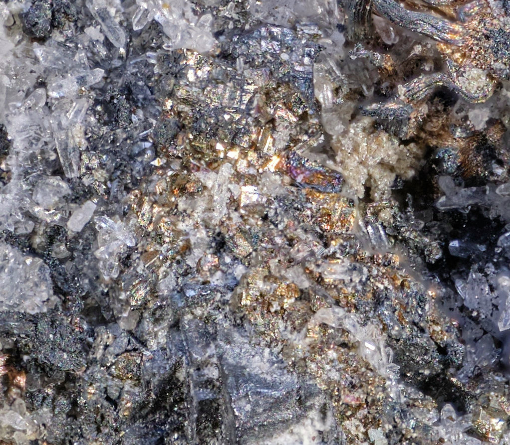 Wire Silver with Polybasite & Stephanite Ps. after Polybasite & Argentite