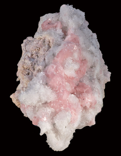 Rhodochrosite on Quartz