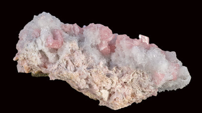 Rhodochrosite on Quartz