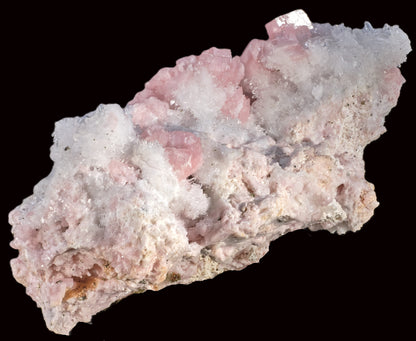 Rhodochrosite on Quartz