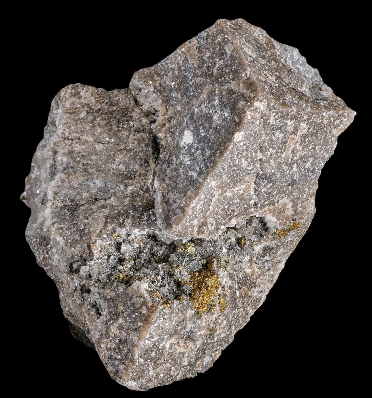 Polydymite with Chalcopyrite on Dolomite
