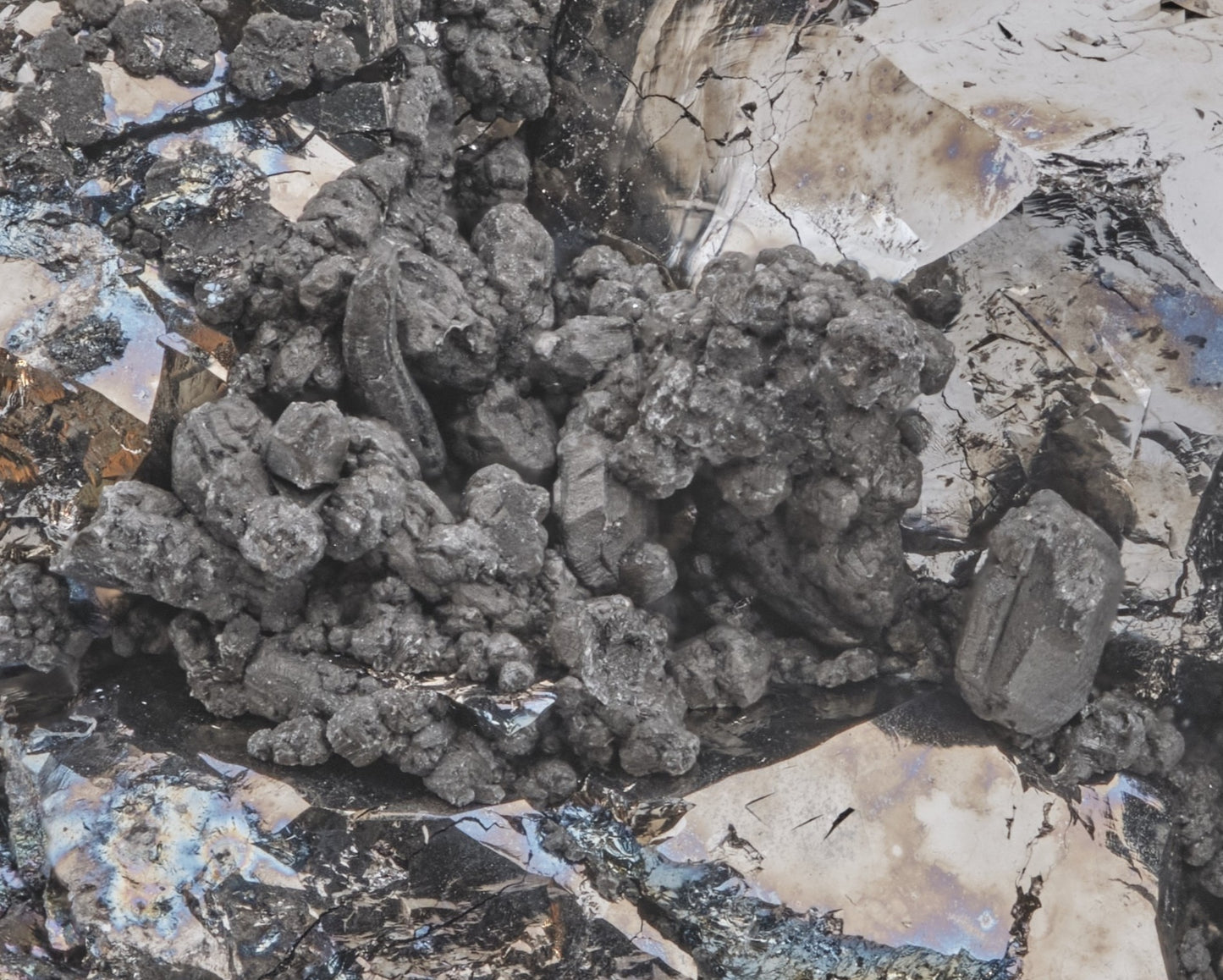 Skutterudite var. Smaltite with Arsenopyrite