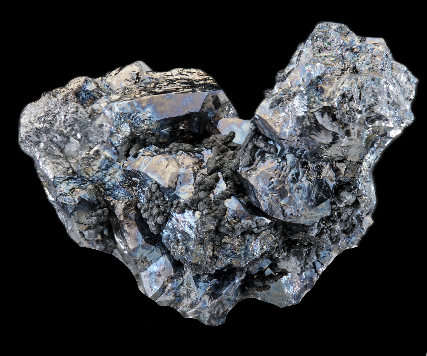 Skutterudite var. Smaltite with Arsenopyrite