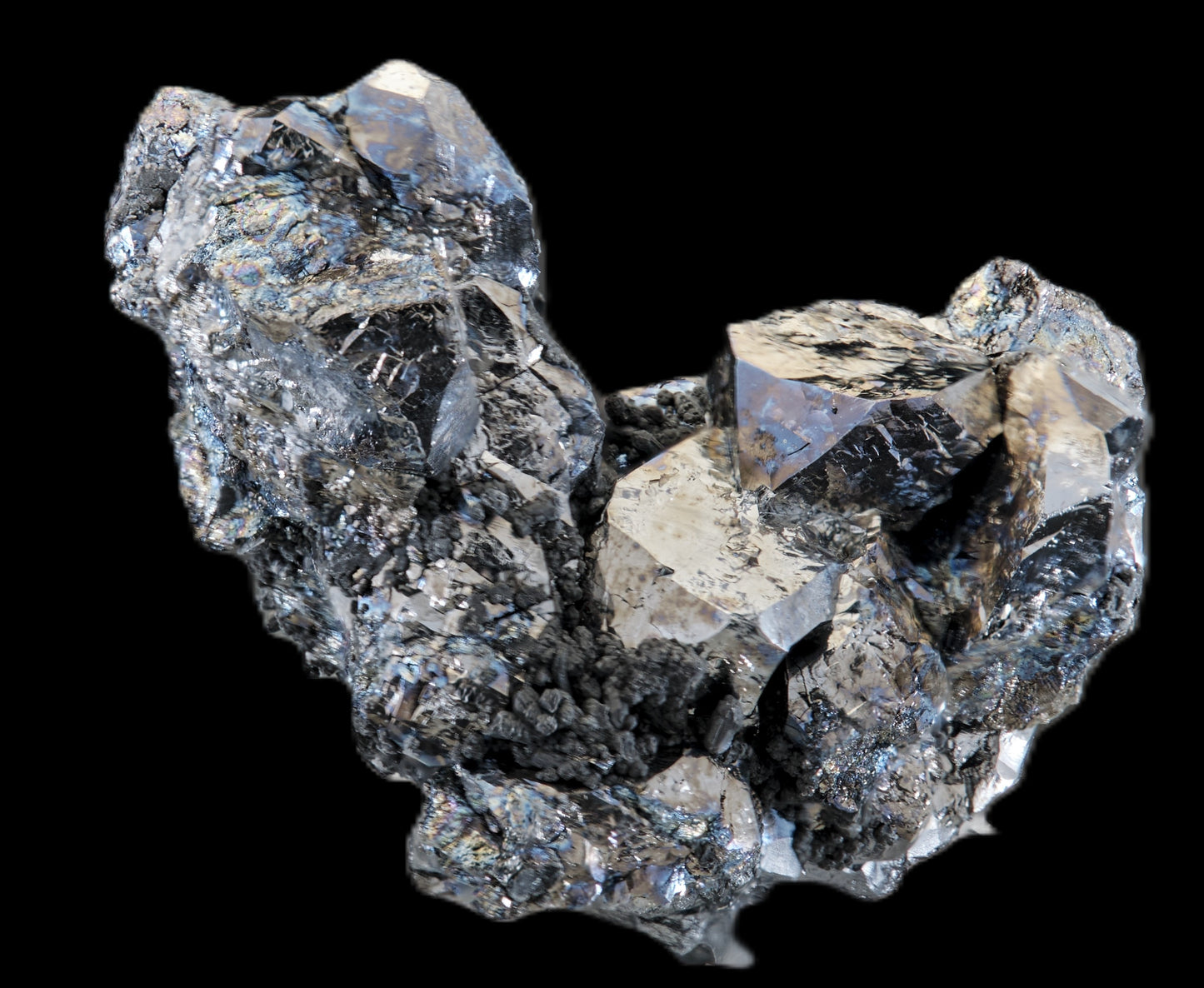 Skutterudite var. Smaltite with Arsenopyrite