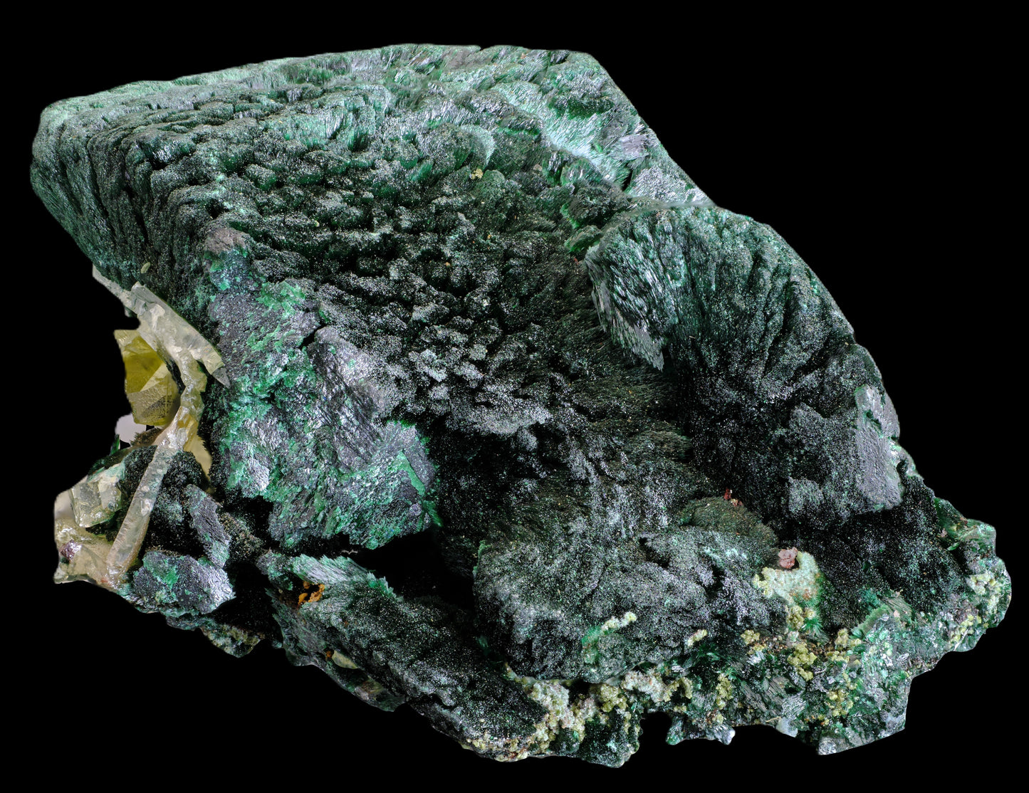 Malachite Ps. after Azurite with Wulfenite