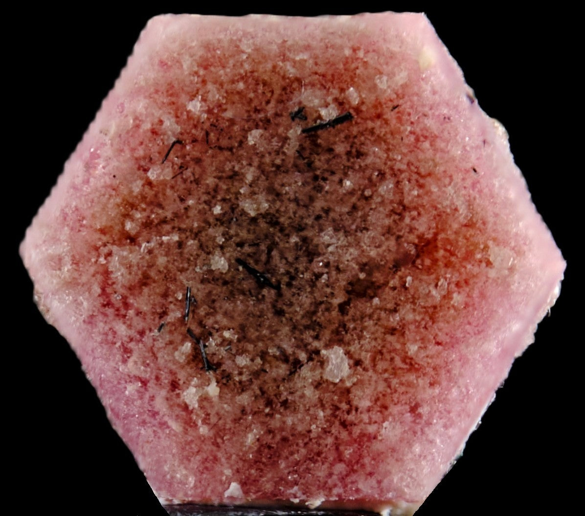 Red Beryl with Pseudobrookite