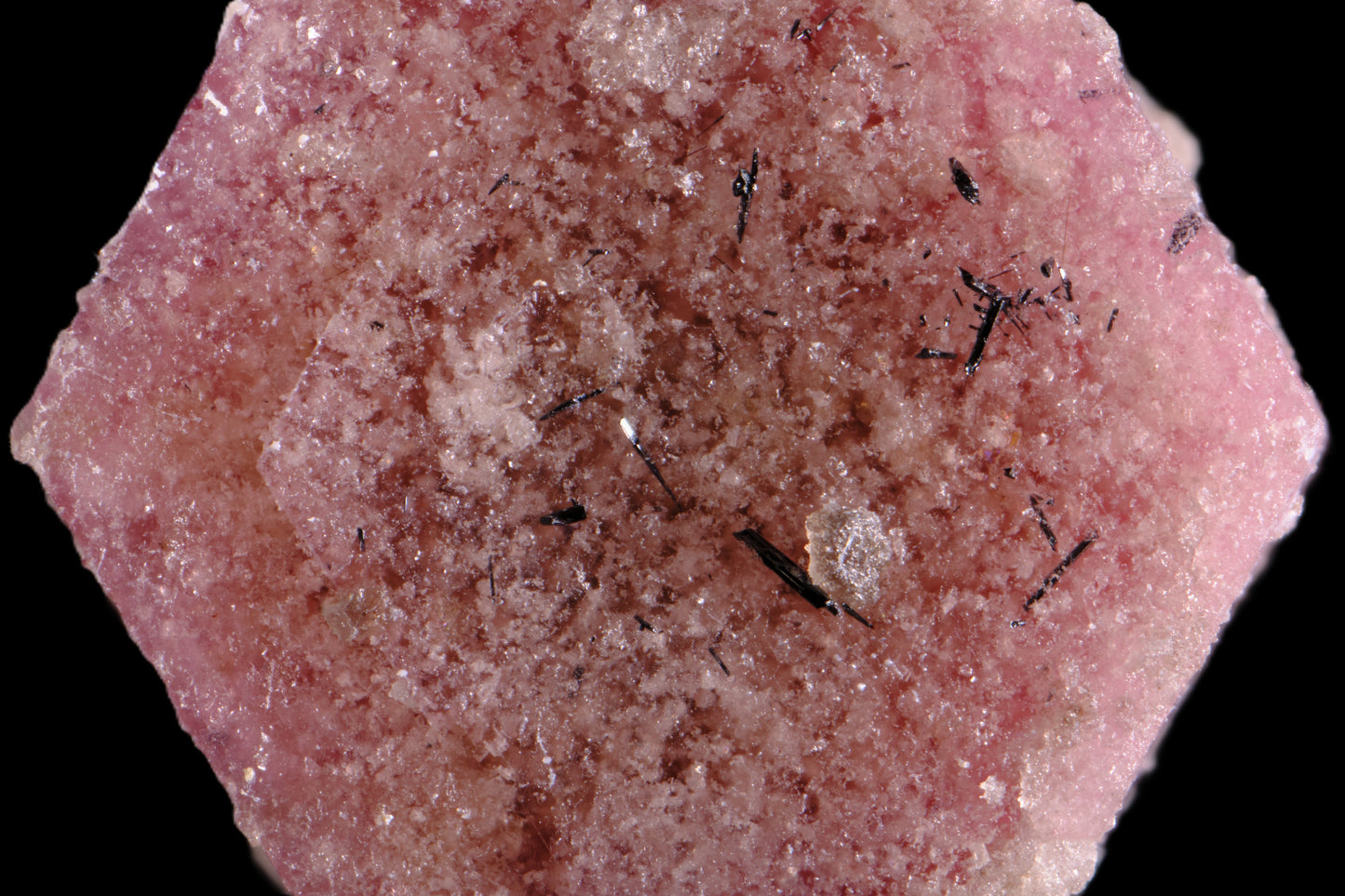 Red Beryl with Pseudobrookite