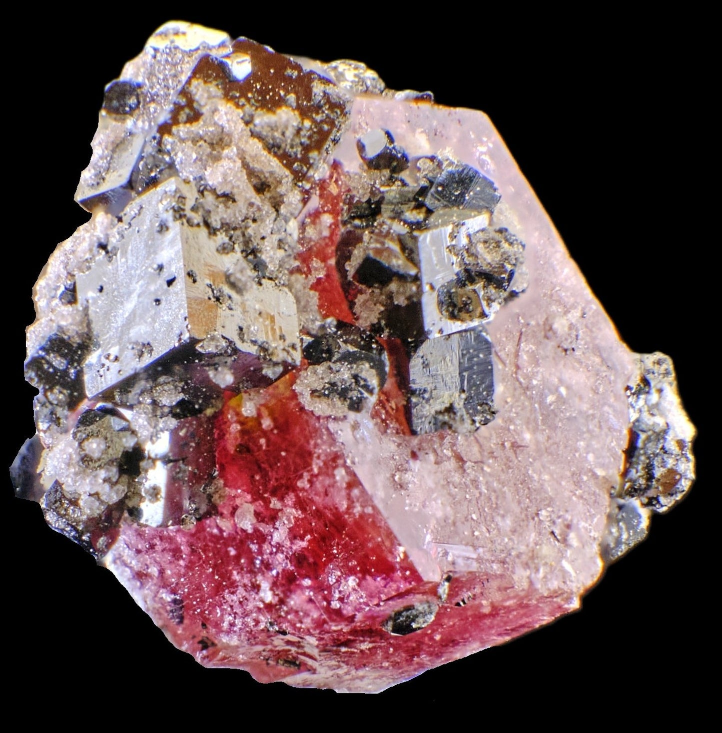 Red Beryl with Bixbyite