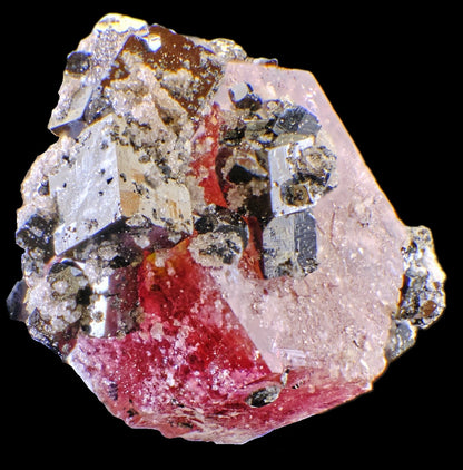 Red Beryl with Bixbyite