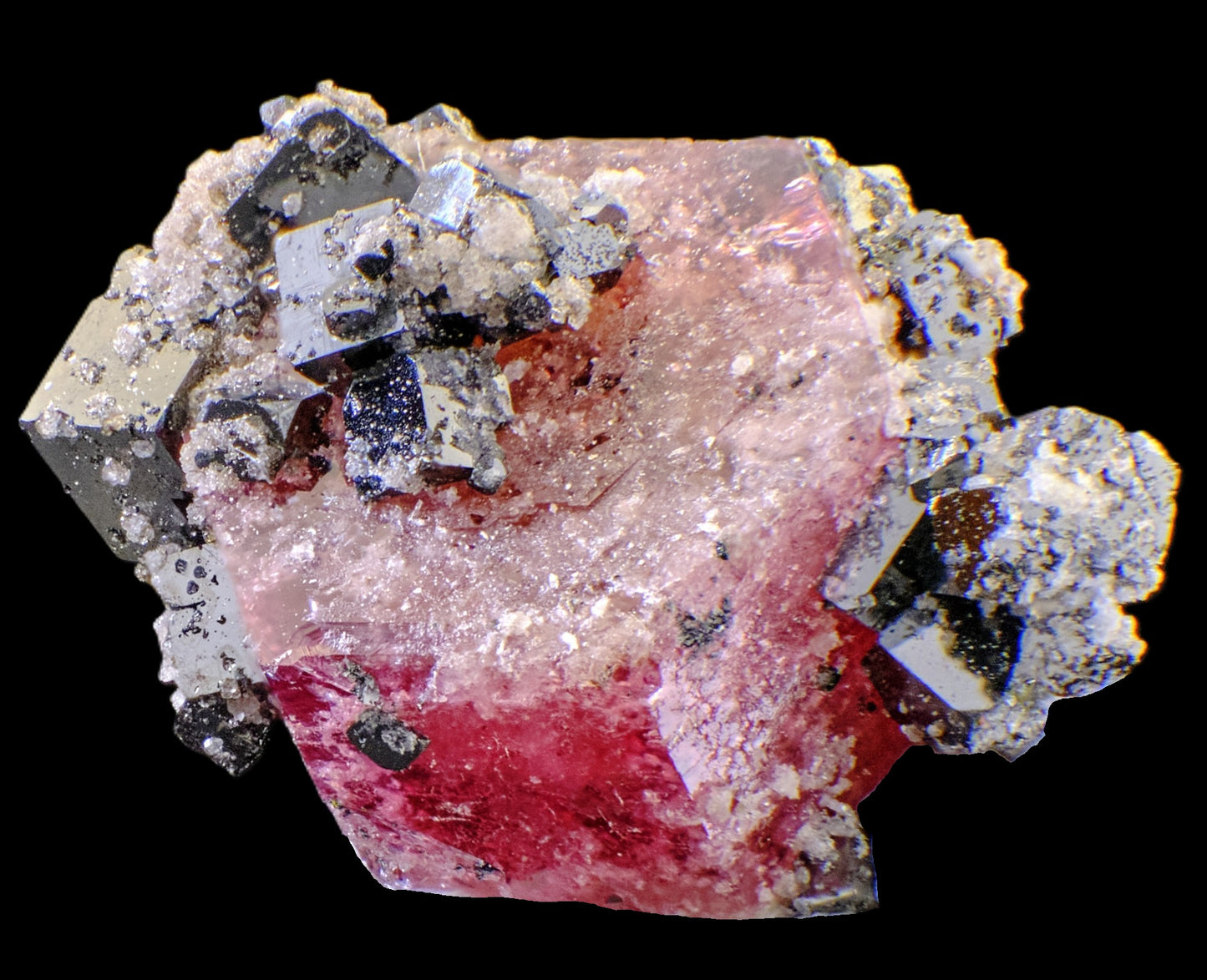Red Beryl with Bixbyite
