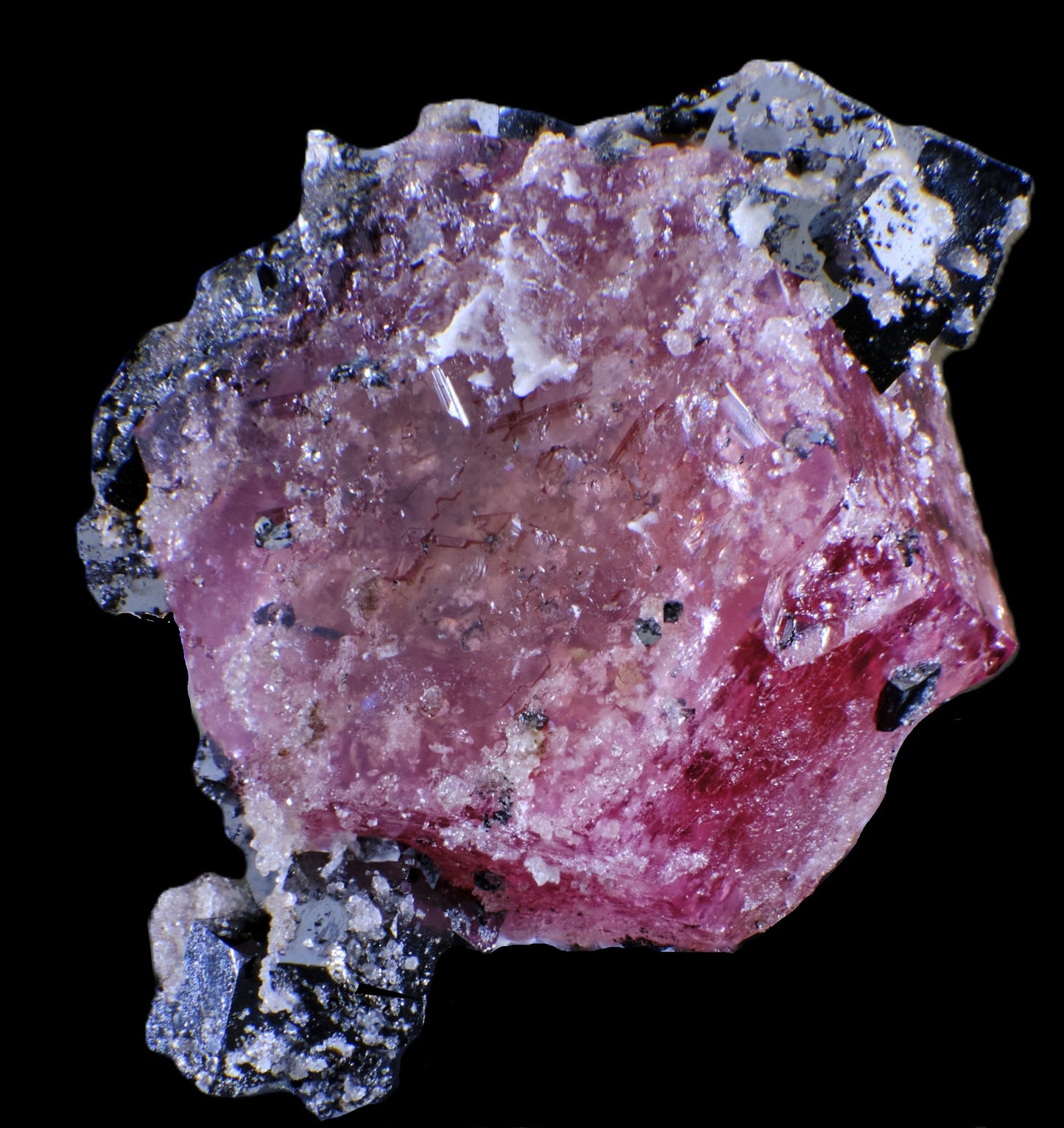 Red Beryl with Bixbyite