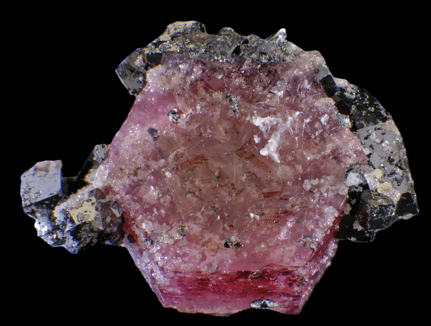 Red Beryl with Bixbyite