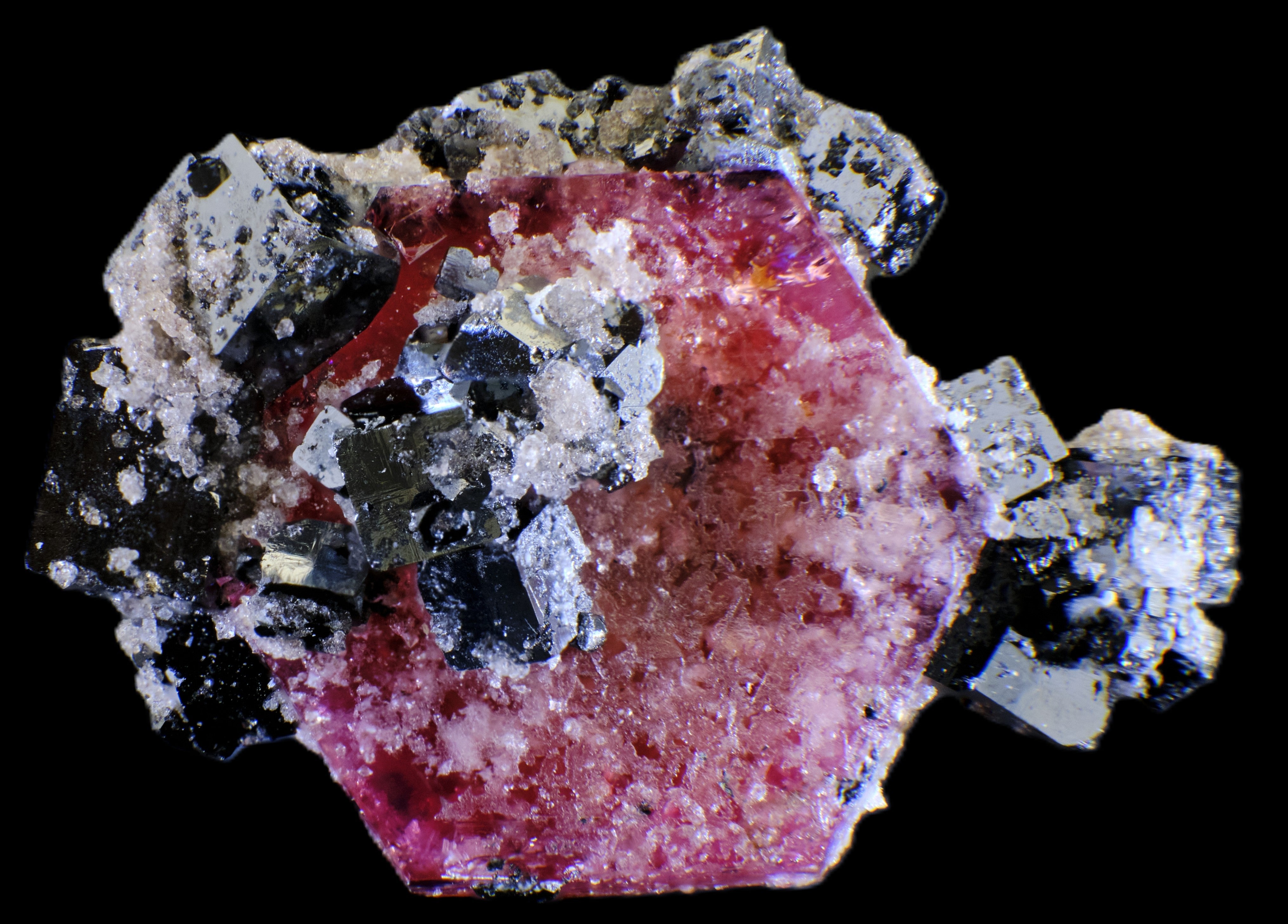 Red Beryl with Bixbyite – Roc Doc Minerals