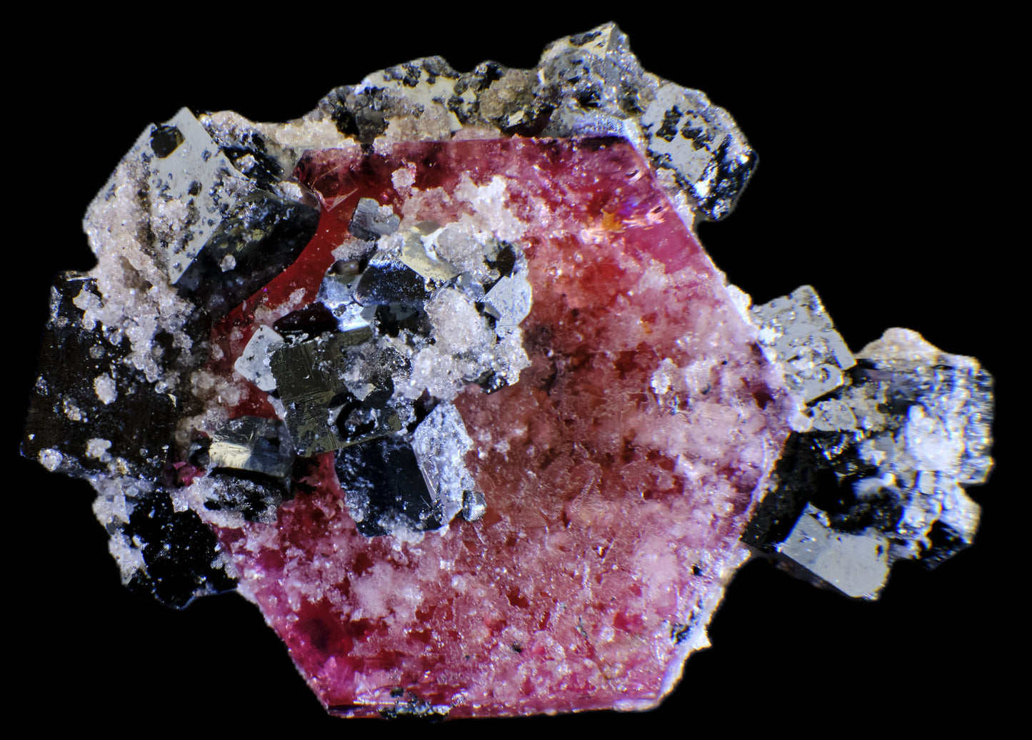 Red Beryl with Bixbyite