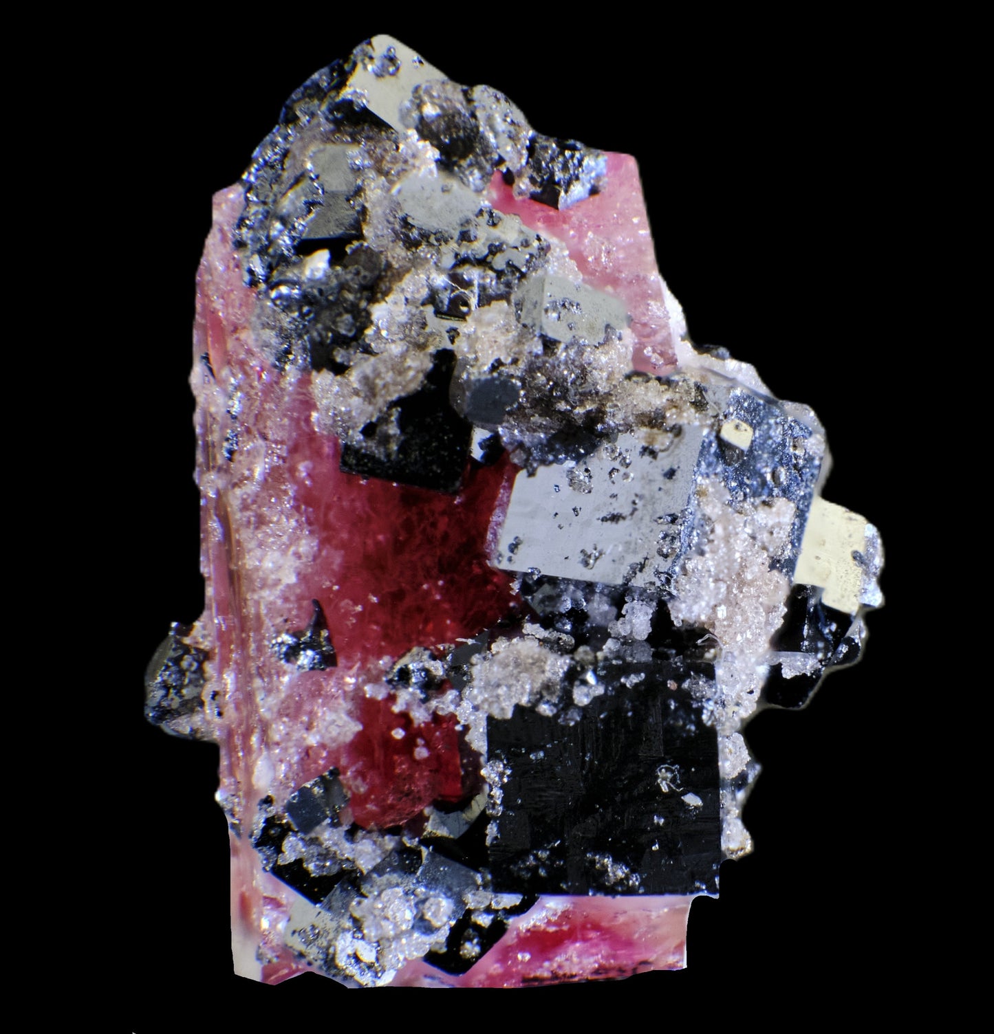 Red Beryl with Bixbyite