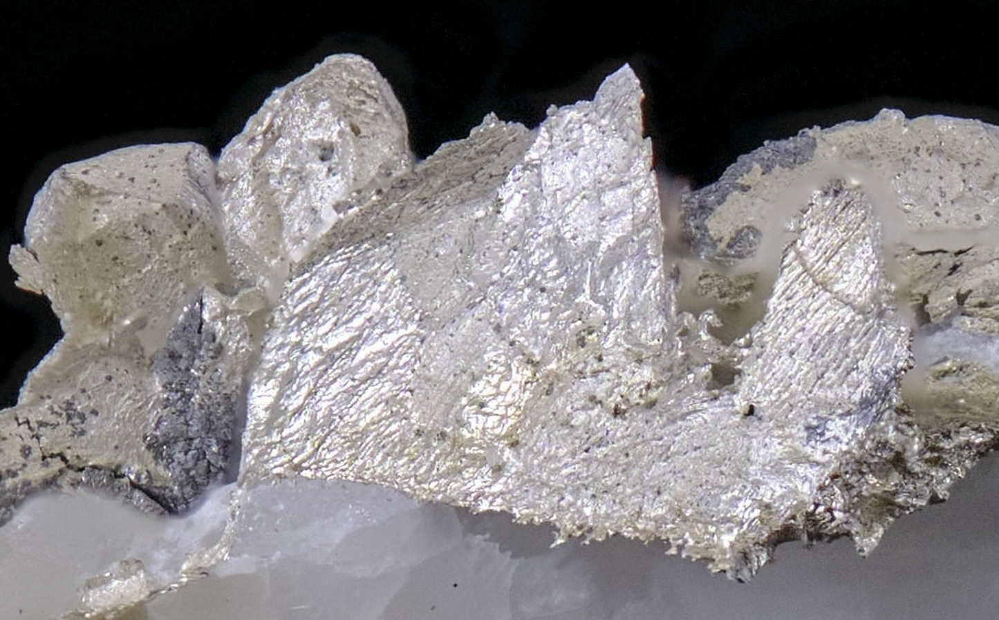 Silver with Calcite