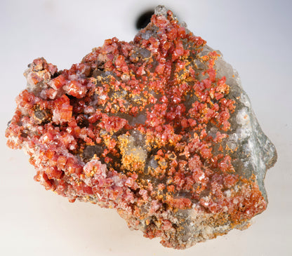 Vanadinite with Quartz
