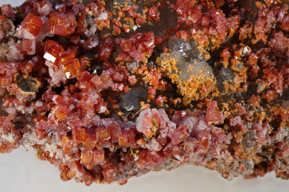 Vanadinite with Quartz