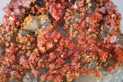 Vanadinite with Quartz