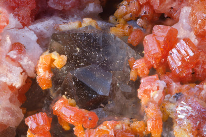 Vanadinite with Quartz