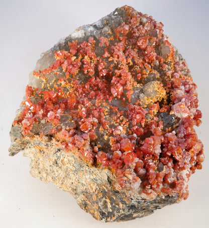 Vanadinite with Quartz