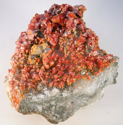 Vanadinite with Quartz