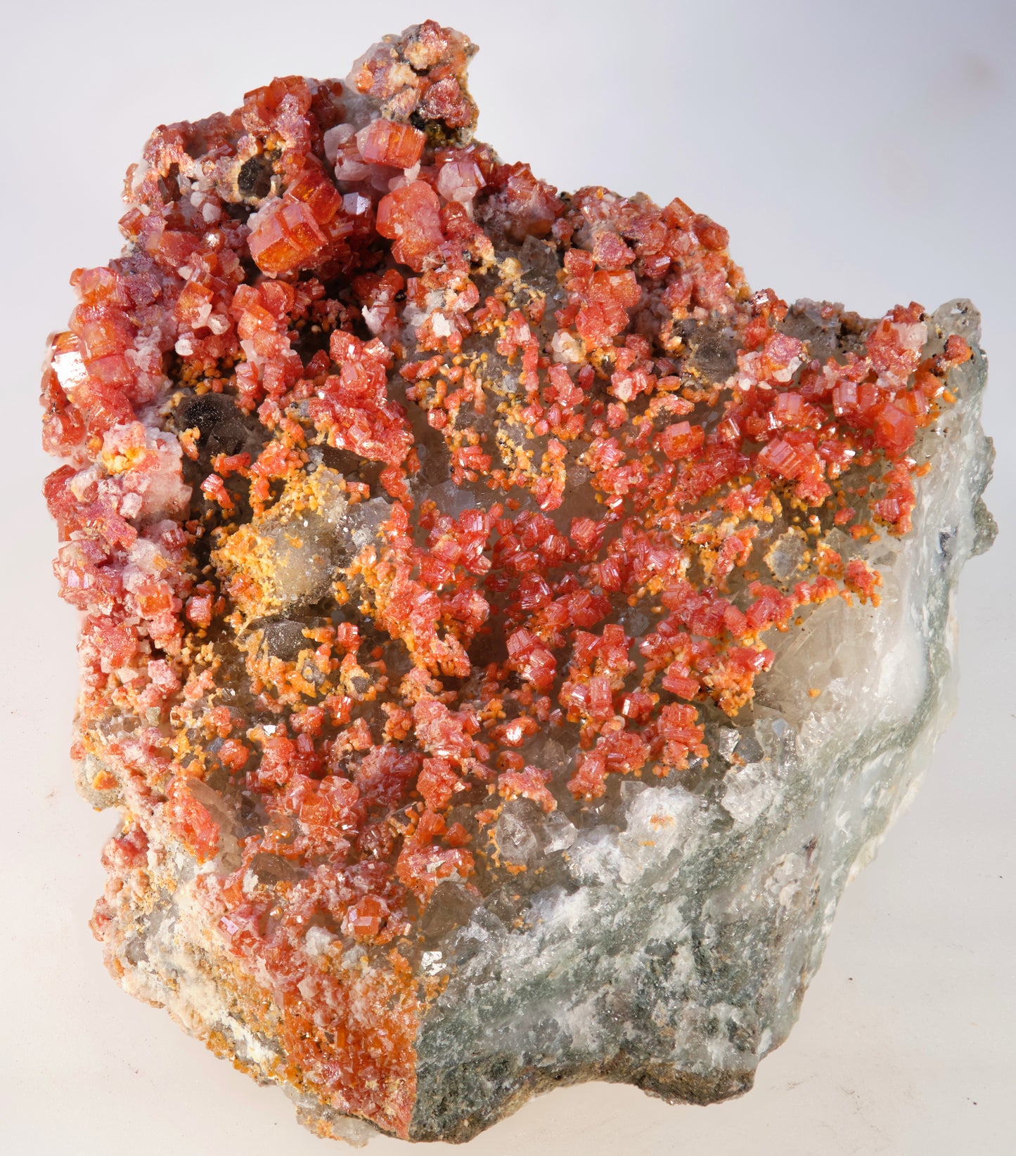 Vanadinite with Quartz