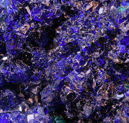 Azurite Crystals with Botryoidal Malachite