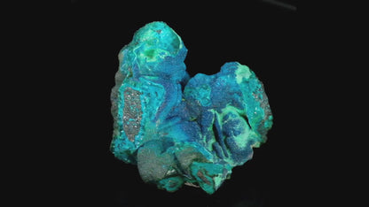 Cornetite with Chrysocolla, Pseudomalachite and Heterogenite