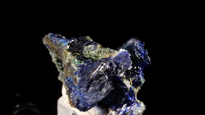 Azurite Crystal Cluster with Olivinite