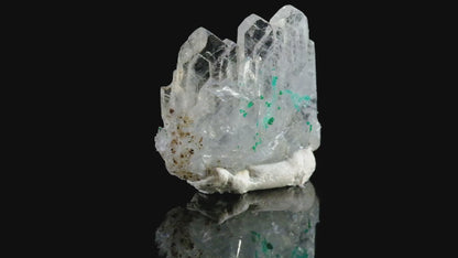 Baryte with Malachite