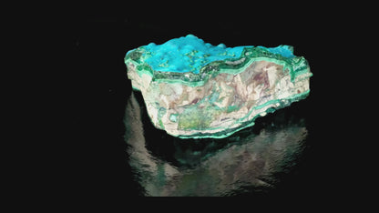 Cornetite with Gel Chrysocolla and Malachite