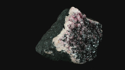 Rhodochrosite on Manganite