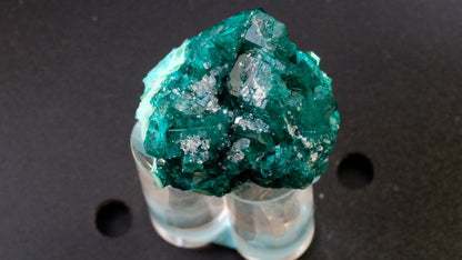 Dioptase with Plancheite and Drusy Quartz
