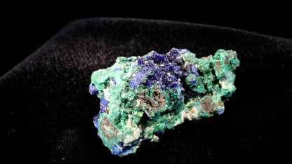 Azurite Crystals with Botryoidal Malachite