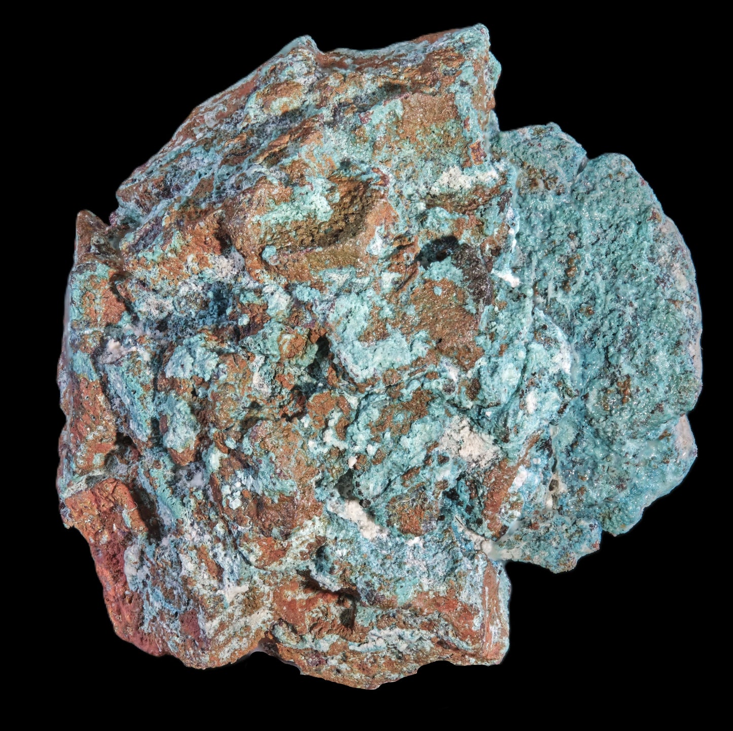 Copper Ps. After Aragonite with Chrysocolla